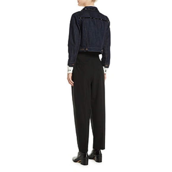 Marc Jacobs Beaded Shrunken Denim Jacket - Picture 4 of 8